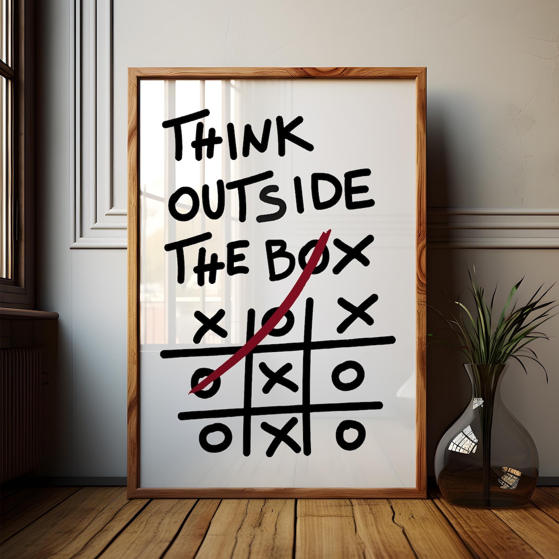 Think Outside The Box Motivational Art Print - Image 4