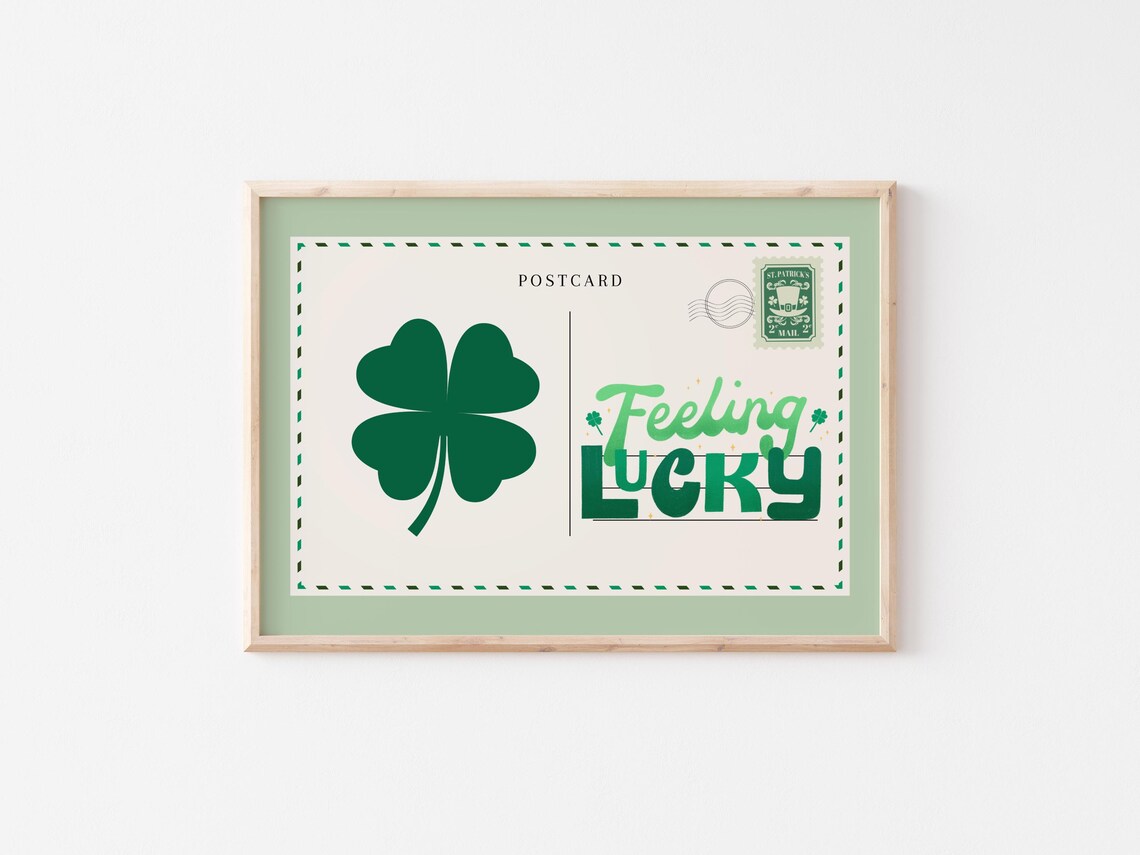 St. Patrick's Day Shamrock Lucky Clover Wall Art Bundle - Image 2