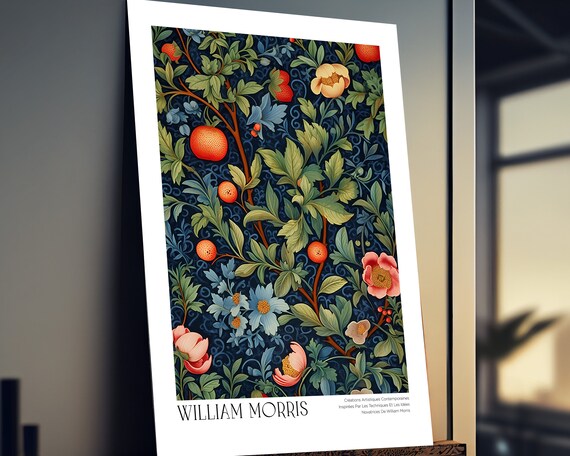 William Morris Floral Botanical Poster Print