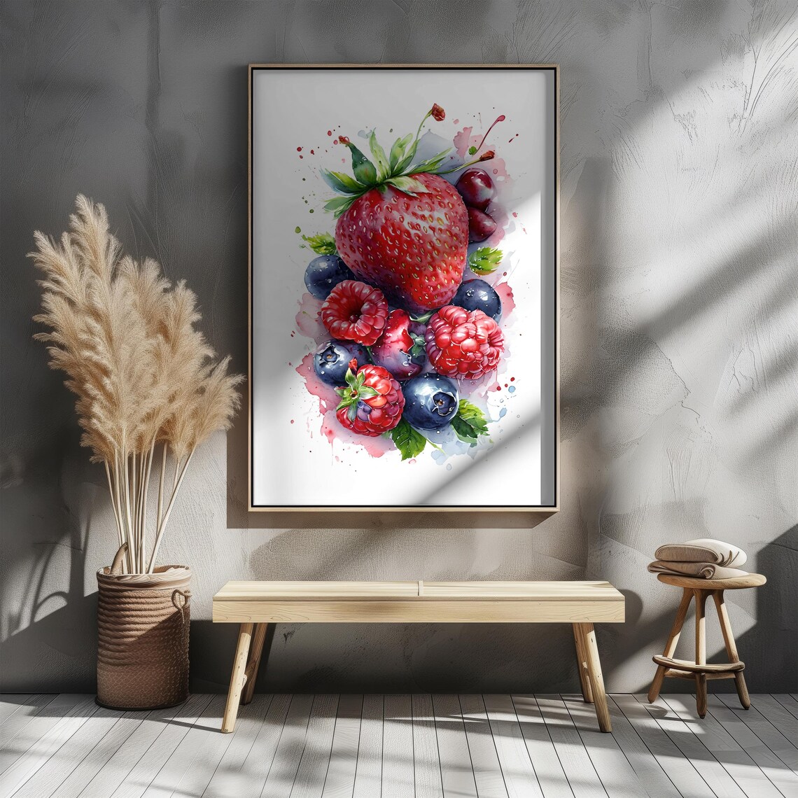 Berry Mix Art Print, Kitchen Dining Room Decor - Image 5