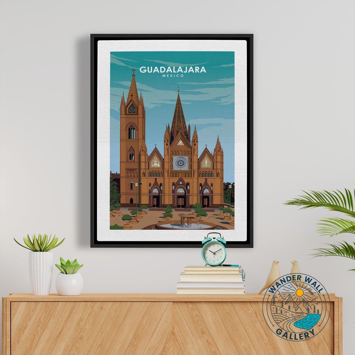 Guadalajara Mexico Travel Poster Vintage Mexican Print Landmark Art Personalized Home Decor Gift - Image 5