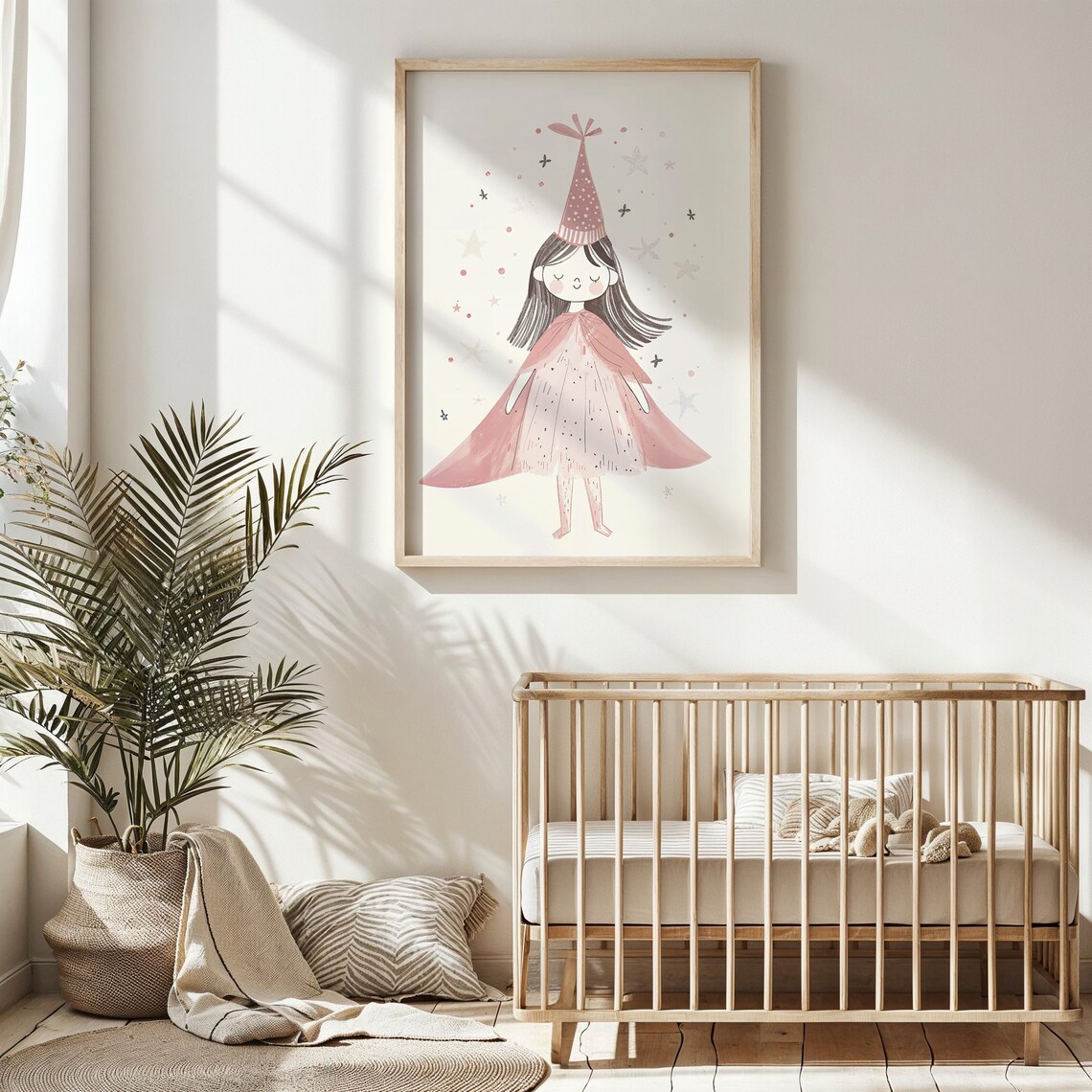 Birthday Party Girl Nursery Art Print, Kids Bedroom - Image 6