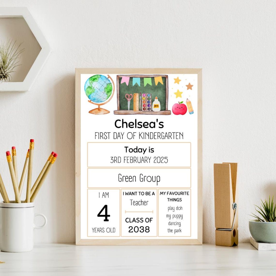 Editable First Day Of Kindergarten Sign Back To School Sign Last Day Of School Sign First Day Of School Sign First Day Of Preschool Sign