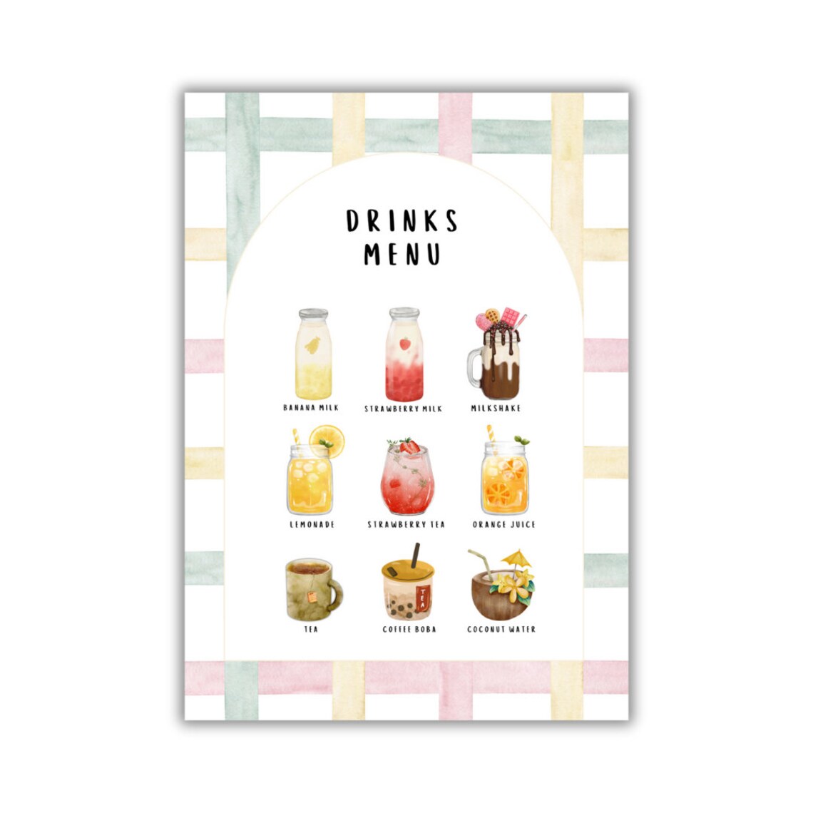 Kids Drinks Menu, Montessori Pretend Play - Image 2