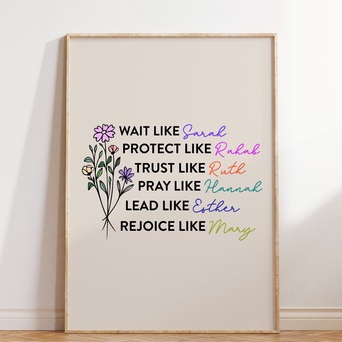 Christian Women Of Bible Scripture Art Print