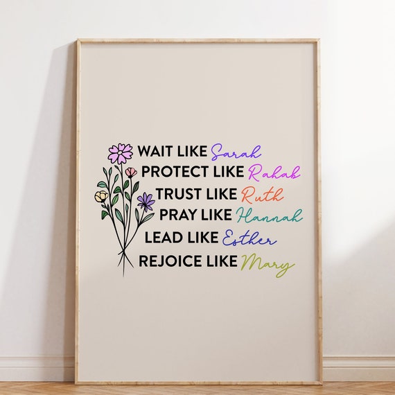 Christian Women Of Bible Scripture Art Print