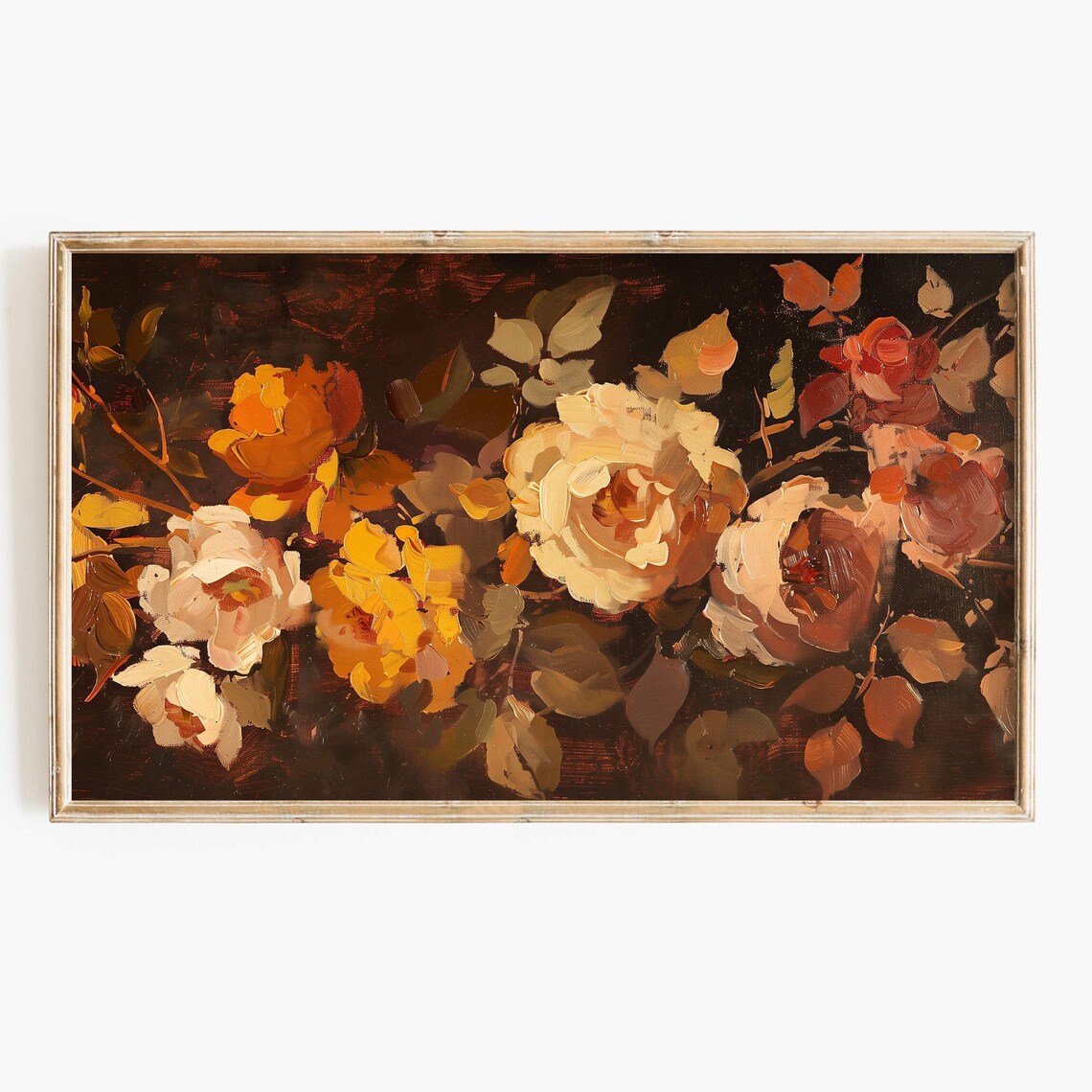 Fall Florals Autumn Flower Decor, Victorian Art Print