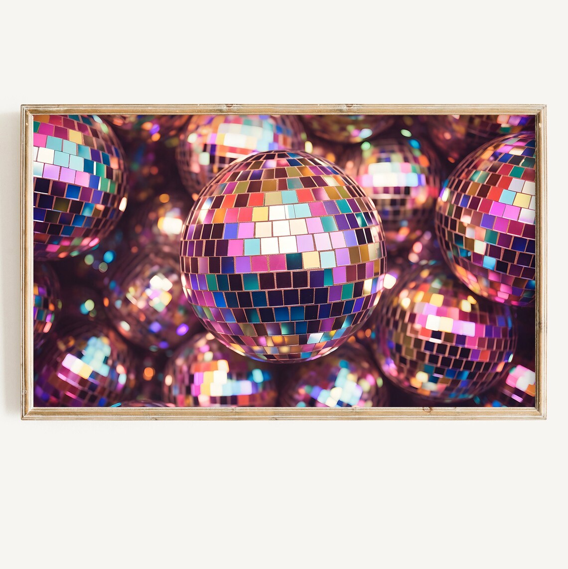 Disco Ball Colorful New Years Eve Art Print