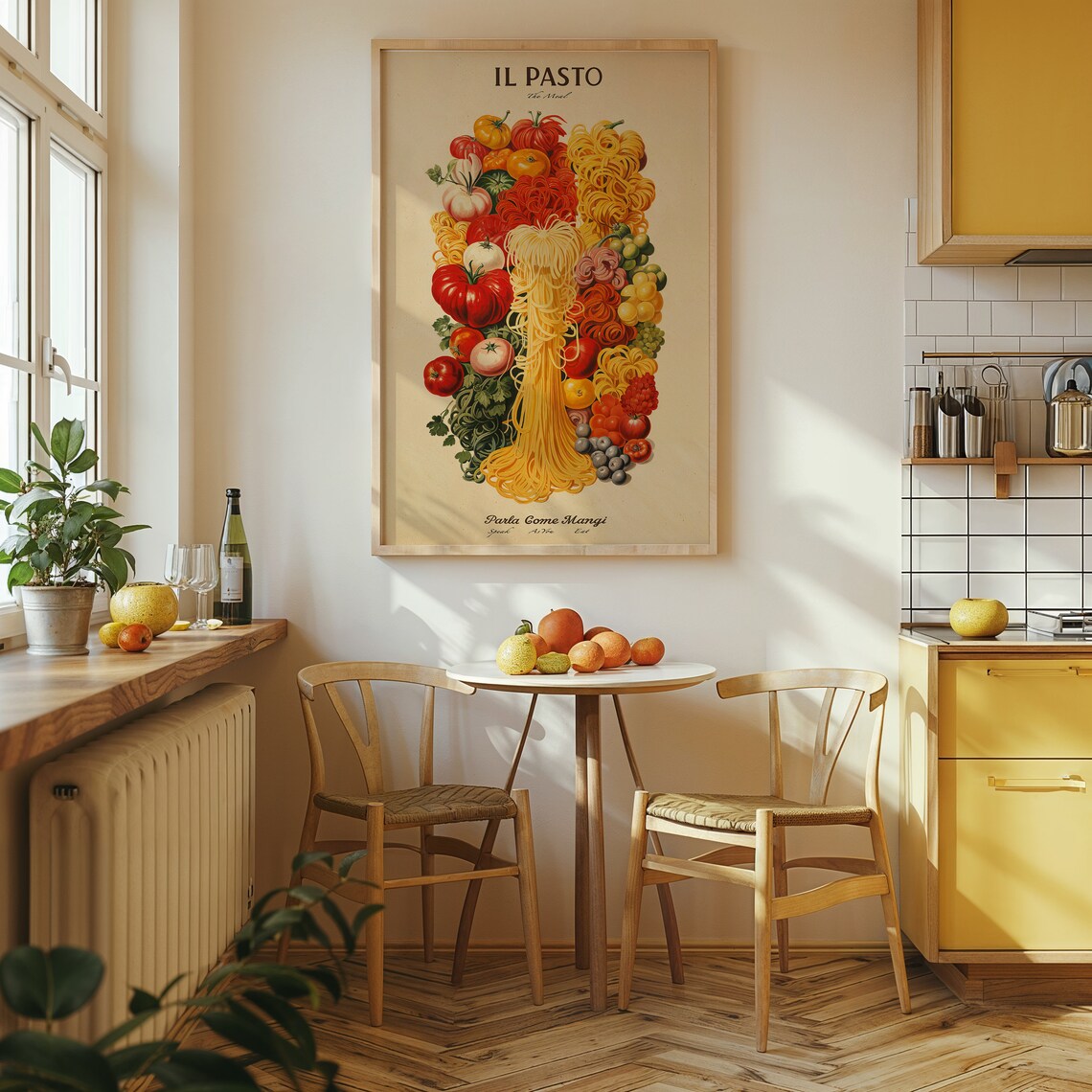 Il Pasto The Meal Pasta Vintage Kitchen Art Print - Image 4