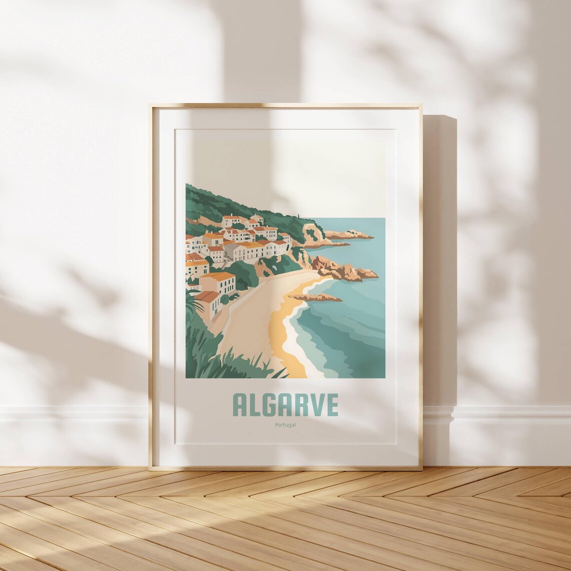 Algarve Poster Vintage Travel Poster Portugal Gift Algarve Wall Art Vacation Art Portugal Print - Image 2