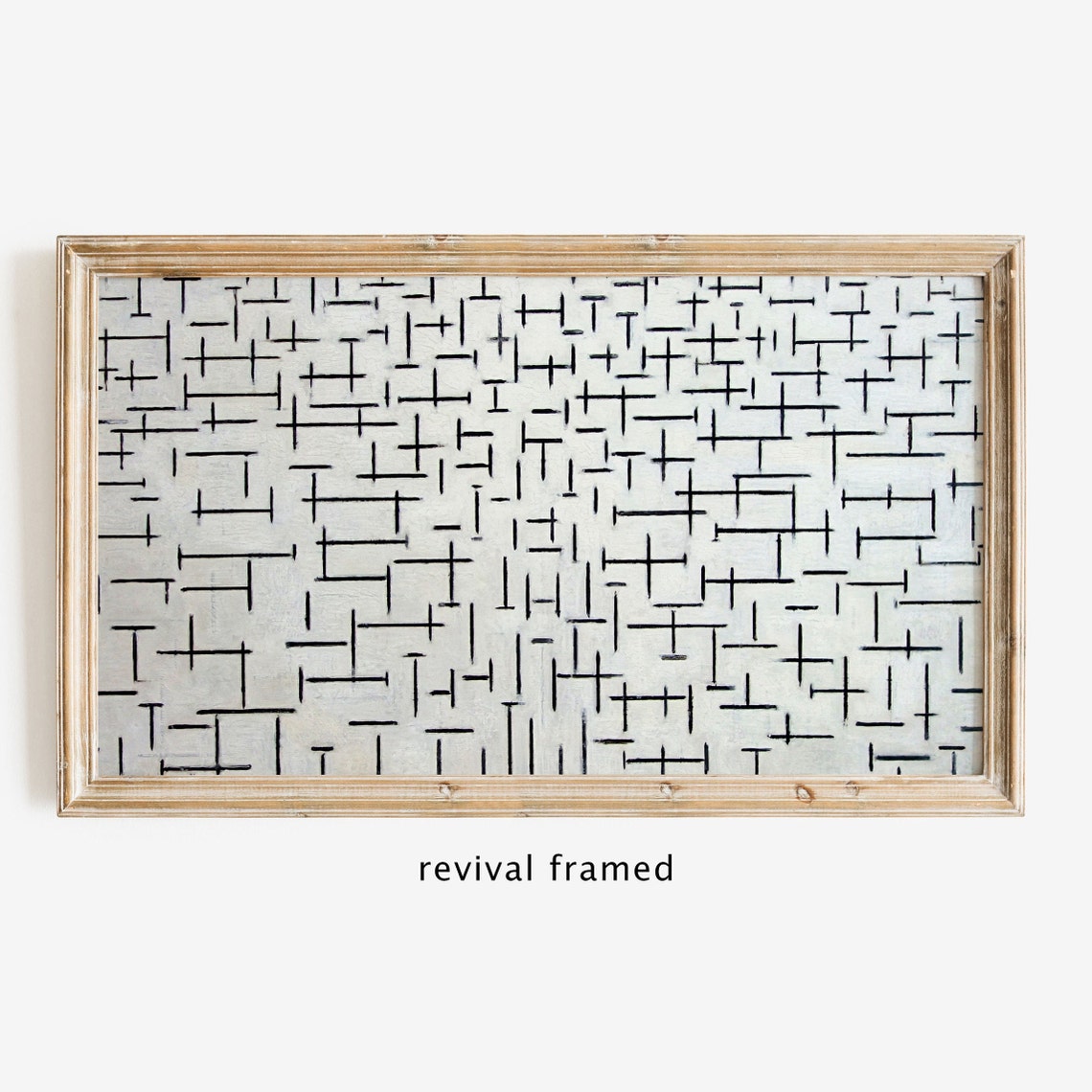 Piet Mondrian Black Grid Minimalist Abstract Composition Poster