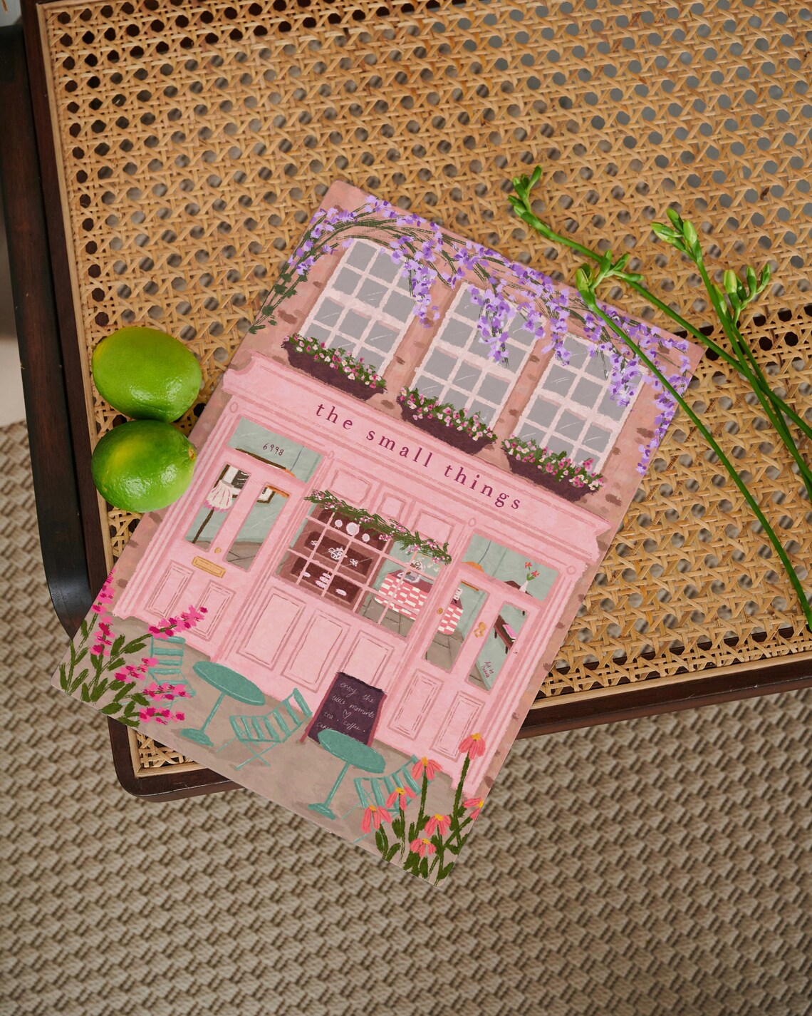 The Small Things Cafe Card, Birthday Greeting Card - Image 2