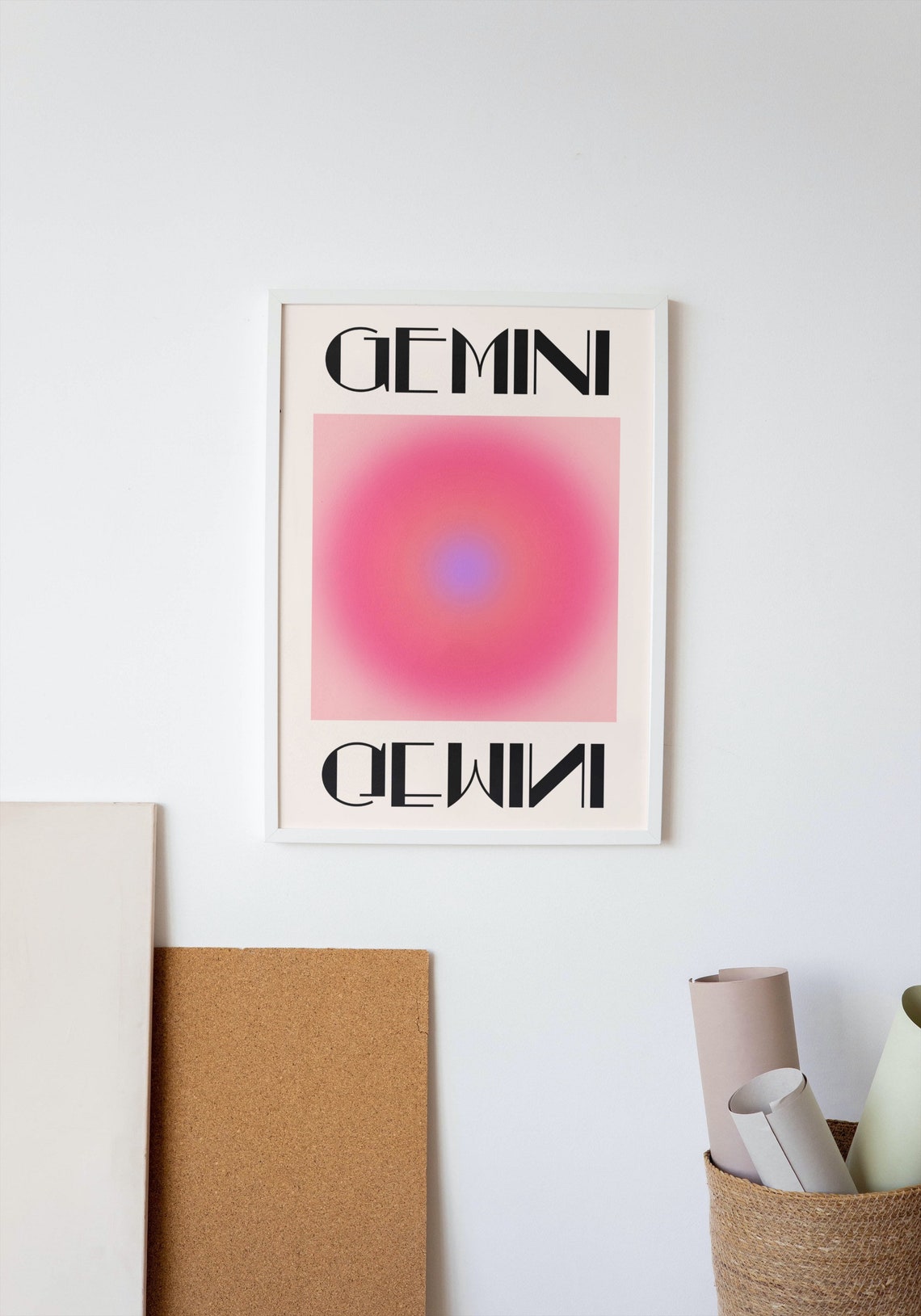 Gemini Zodiac Art Print, Preppy Horoscope Gift - Image 3