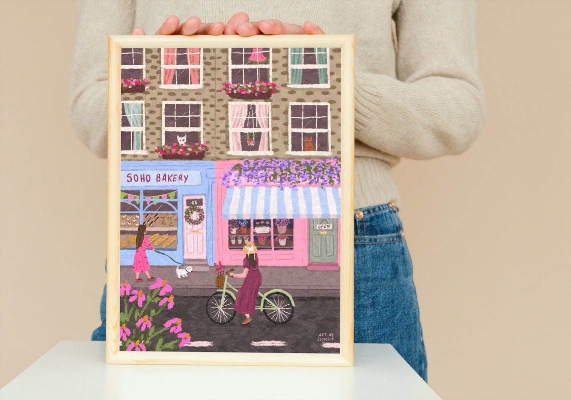 Soho Street Art Print, London Illustration - Image 3