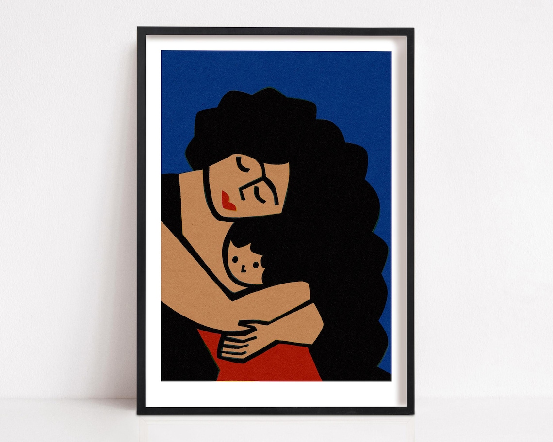 Mother And Baby Love and Family Art Print