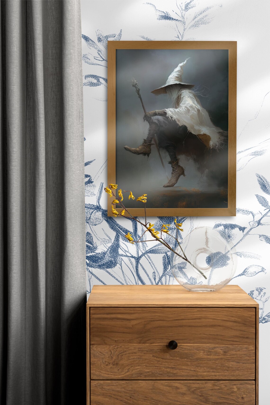Vintage Witch Ghost, Halloween Academia Decor - Image 2