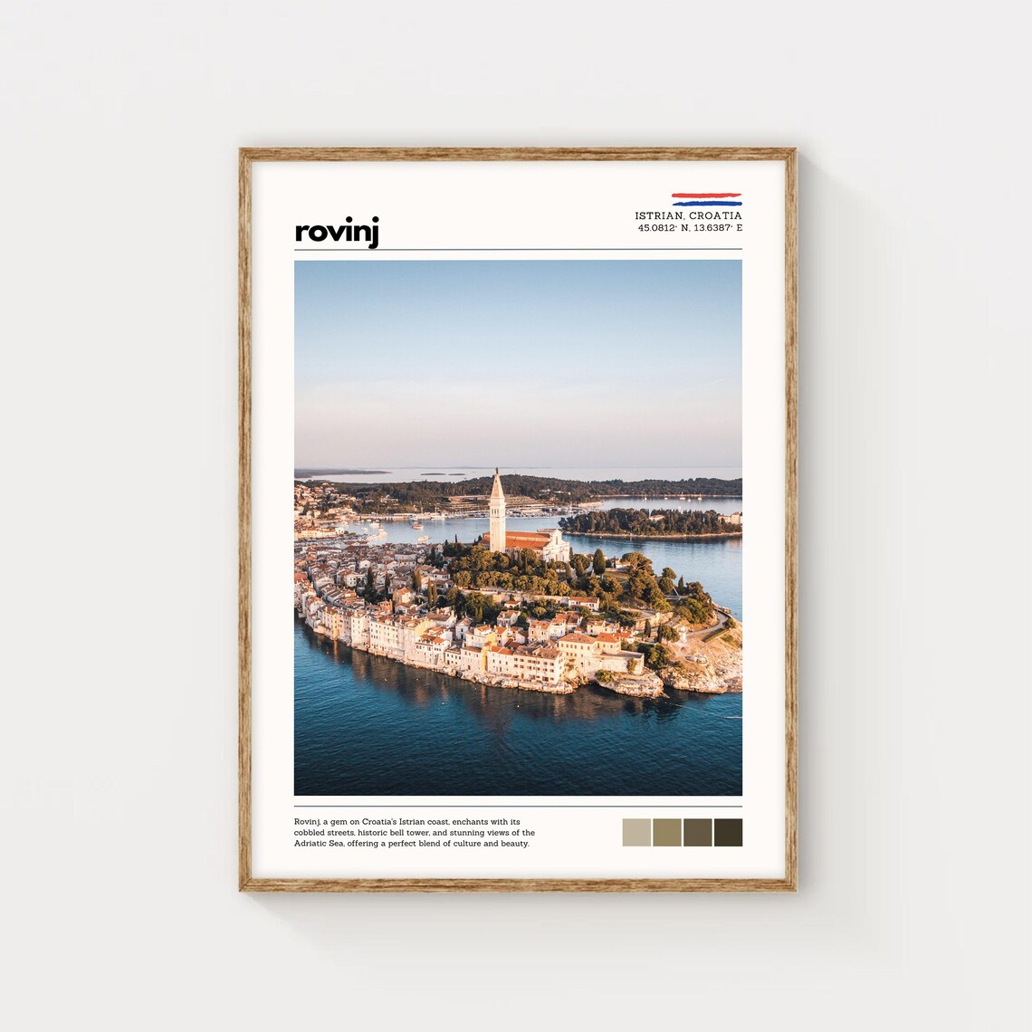 Rovinj Croatia Travel Poster, Adriatic Coast - Image 5