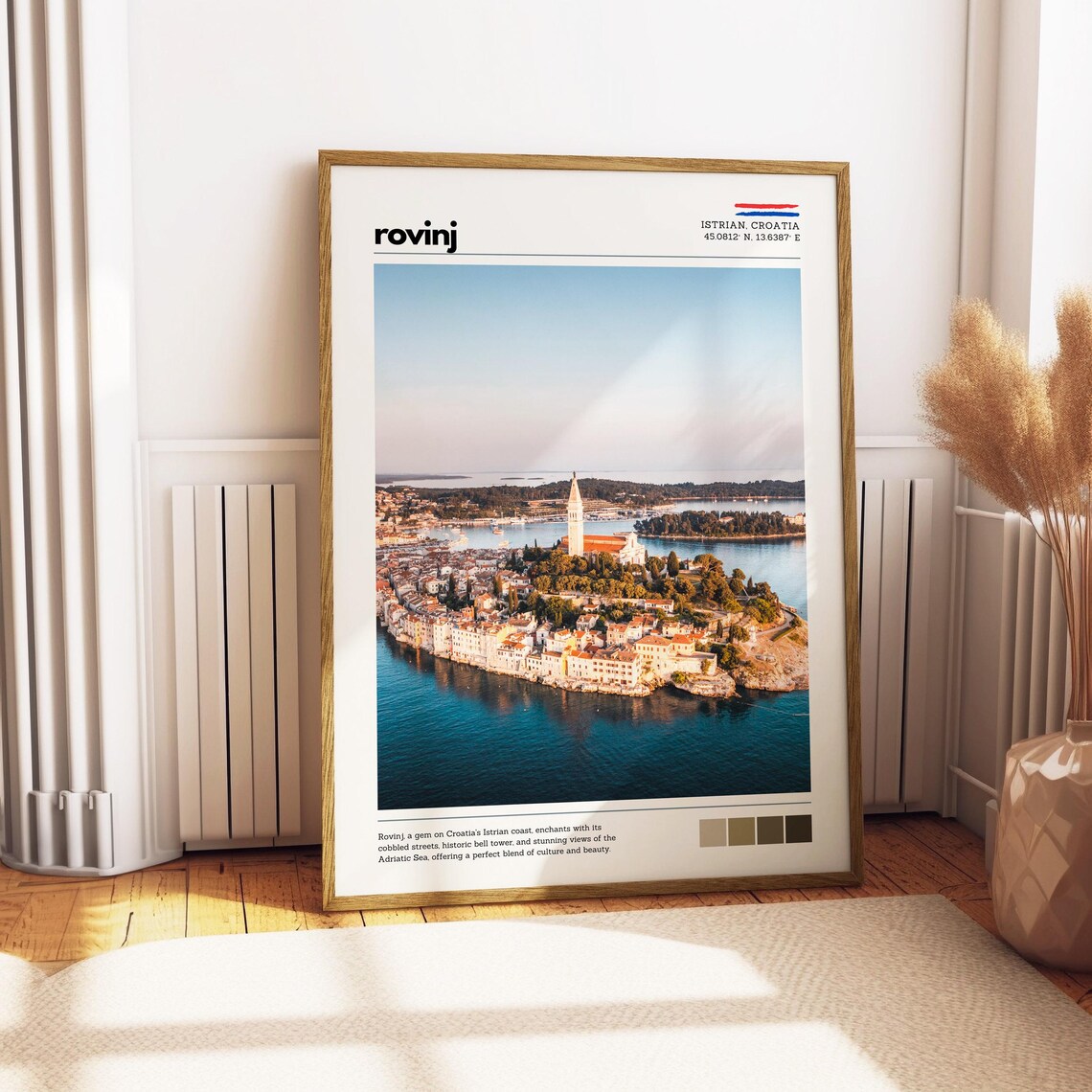 Rovinj Croatia Travel Poster, Adriatic Coast - Image 3