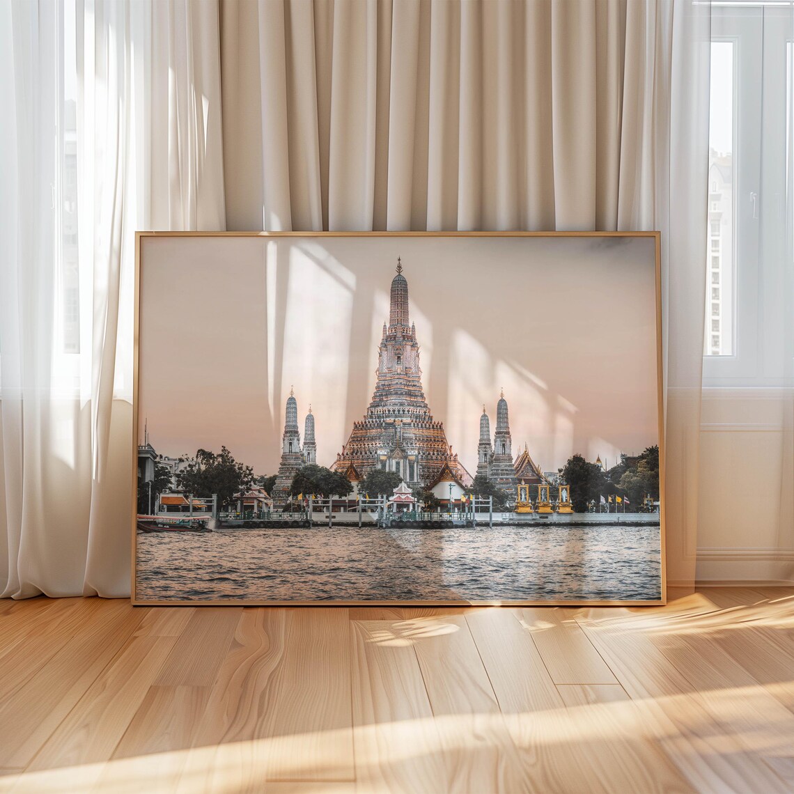 Wat Arun Sunset Bangkok Thailand Travel Poster - Image 4
