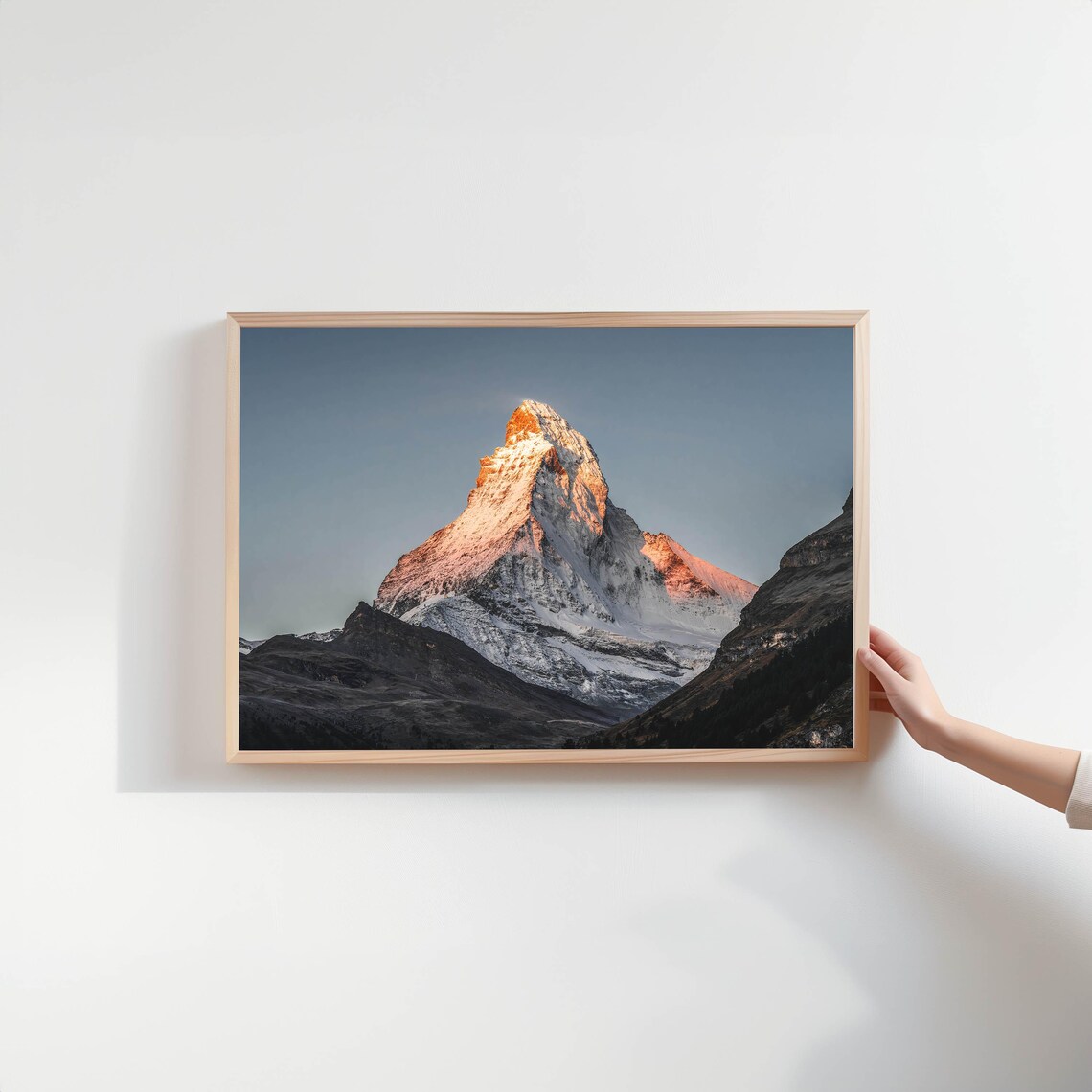 Matterhorn Zermatt Swiss Alps Minimalist Art Print - Image 2