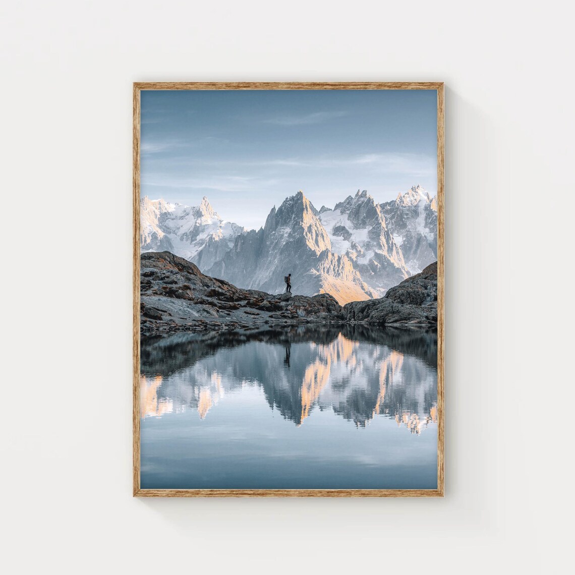 Lac Blanc Chamonix French Alps Landscape Art Print