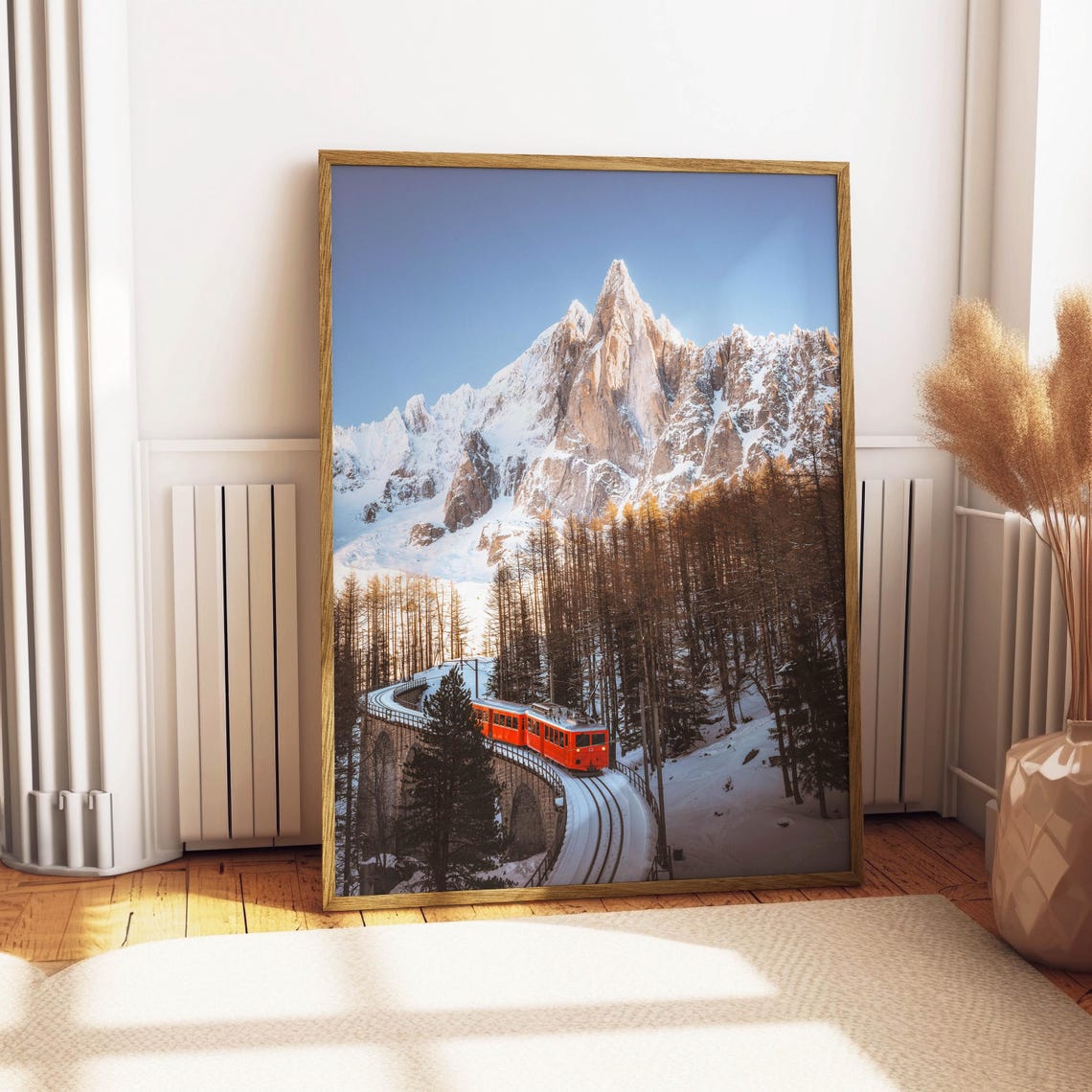 Mer De Glace Red Mountain Railway Viaduct Chamonix France Poster - Image 4