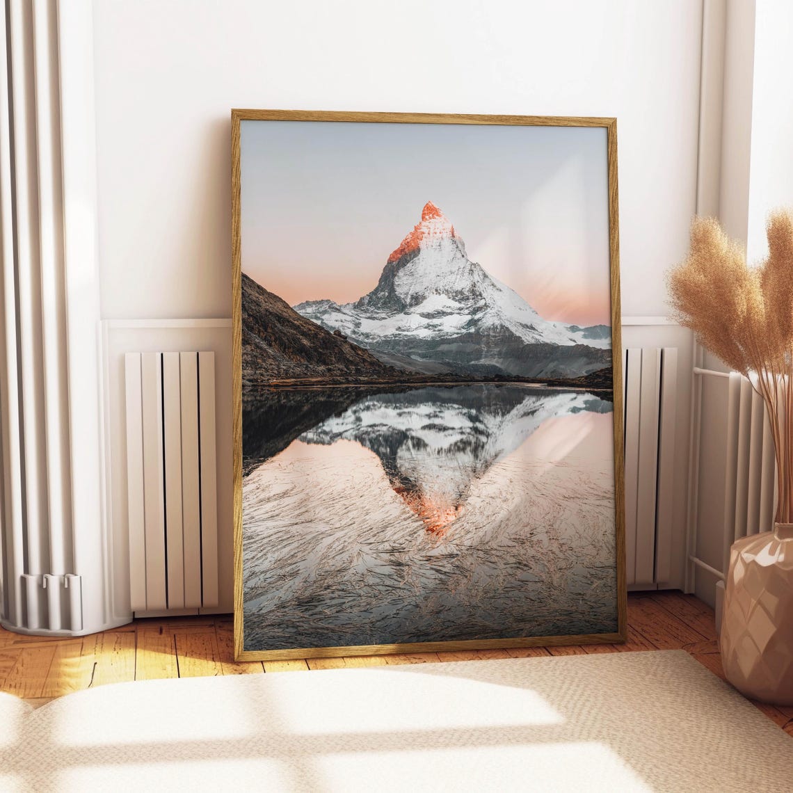 Matterhorn Alpenglow Mirror Lake Dawn Reflection Photo Poster - Image 4