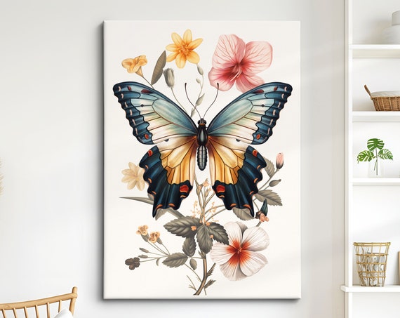 Colorful Butterfly Art Vibrant Framed Wall Decor Nature Inspired Artwork Perfect For Living Room Bedroom Or Office Unique Gift