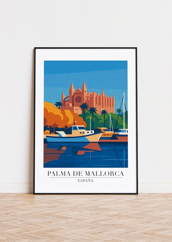 Palma De Mallorca Modern Travel Poster