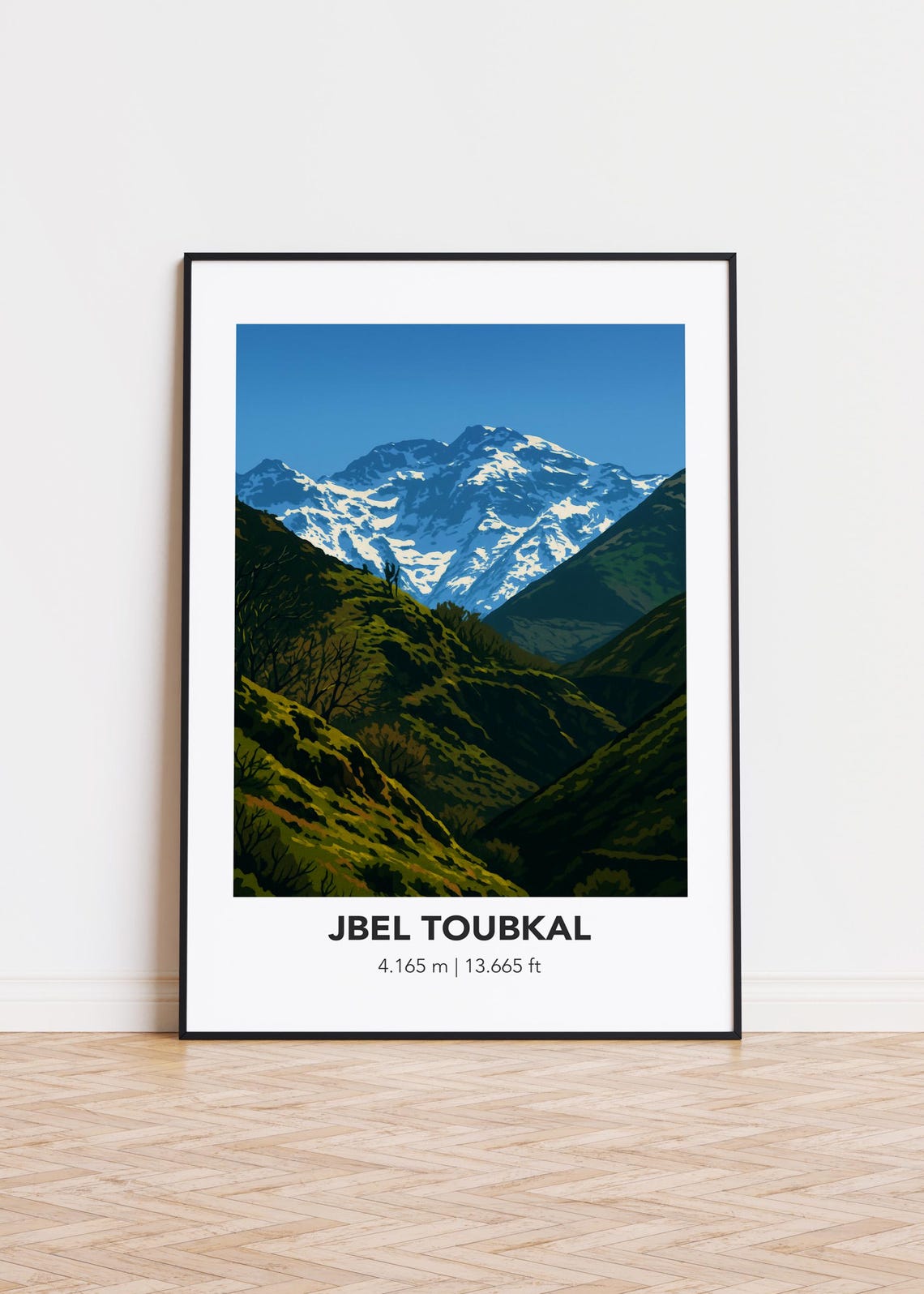 Jbel Toubkal Morocco Highest Snow Peak Atlas Mountains Poster