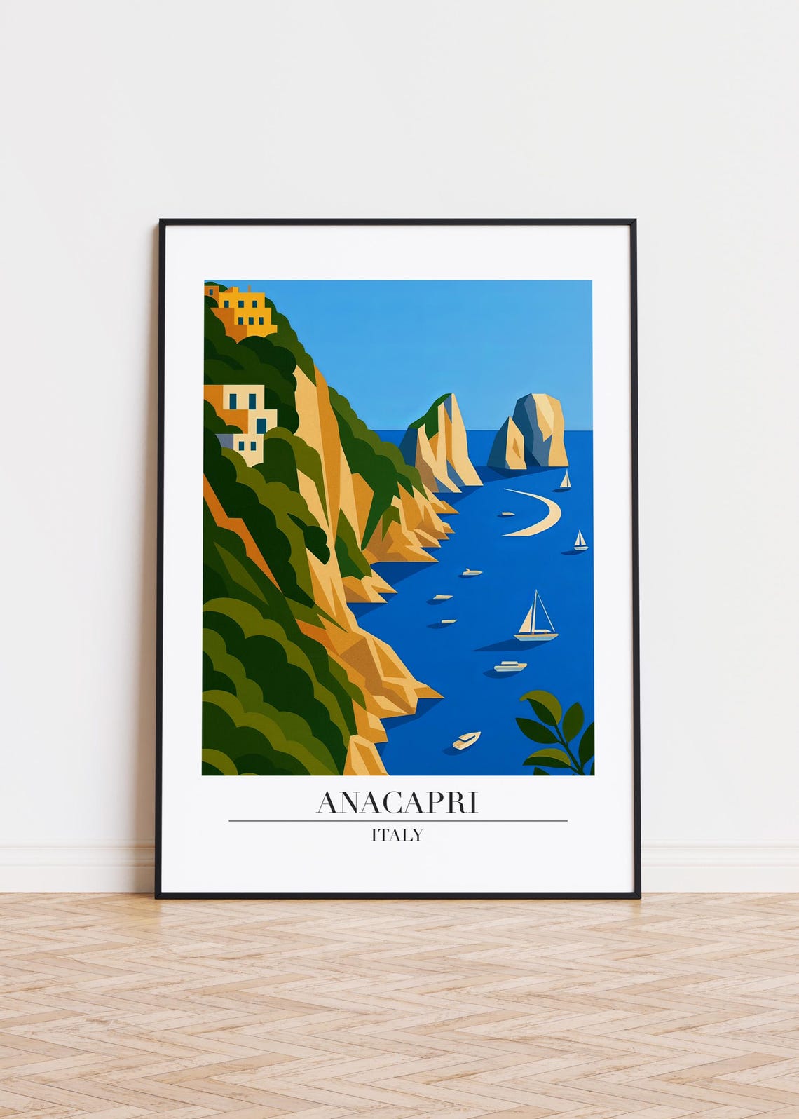 Anacapri Italy Travel Poster