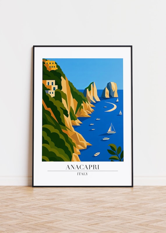 Anacapri Italy Travel Poster