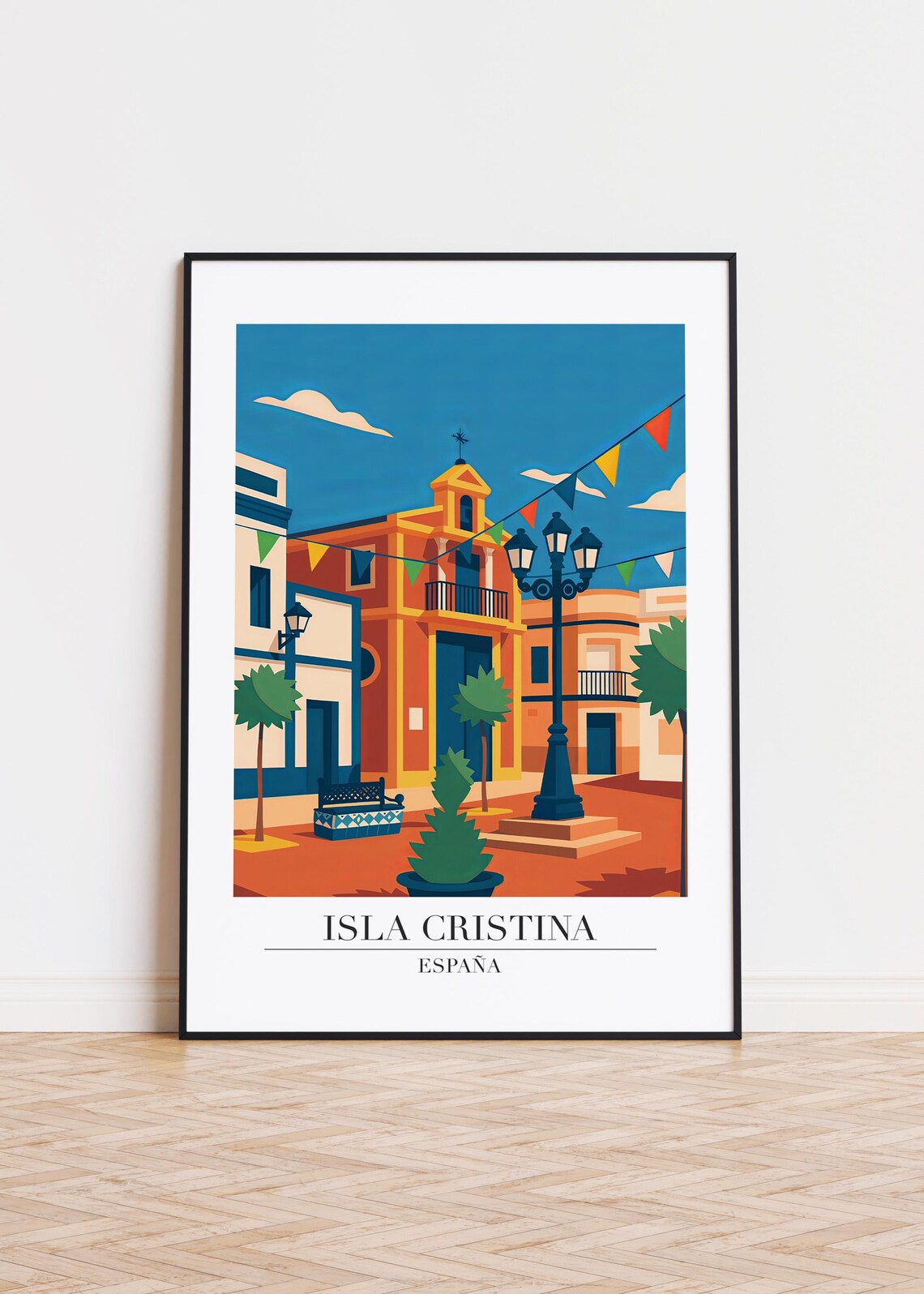 Isla Cristina Spain Modern Travel Poster