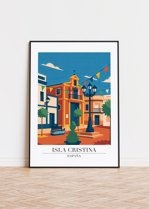 Isla Cristina Spain Modern Travel Poster