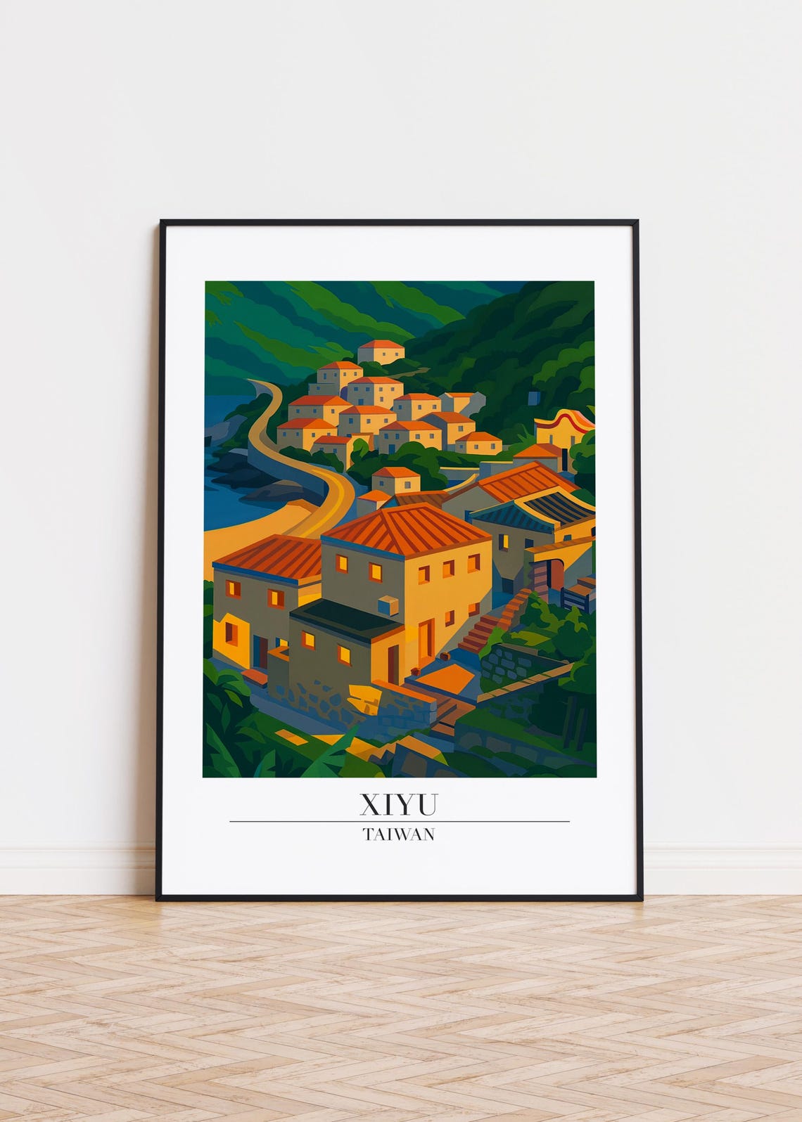 Xiyu Cityscape Poster Taiwan Illustration Art Print