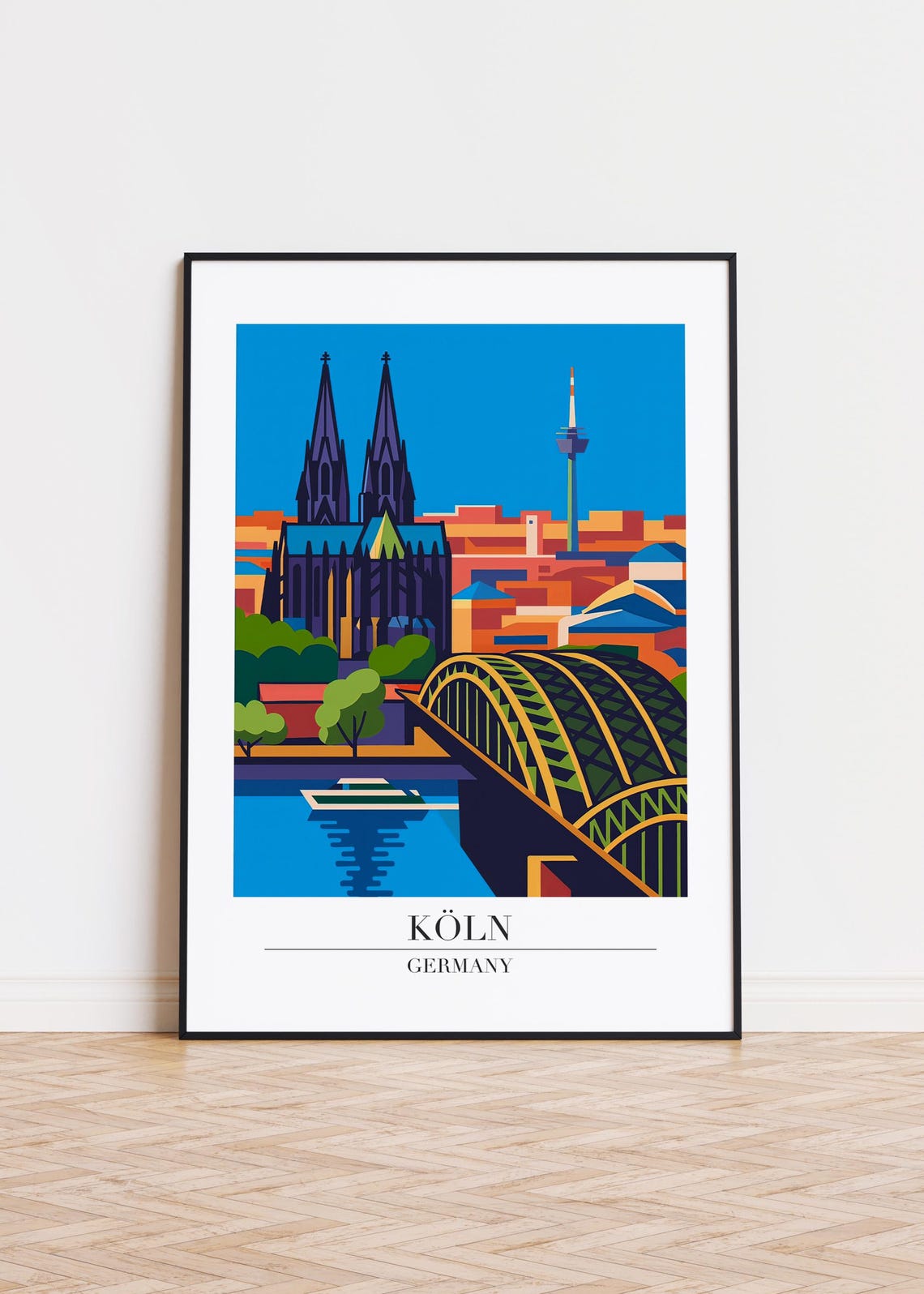 Kln Germany Poster City Skyline Art Print