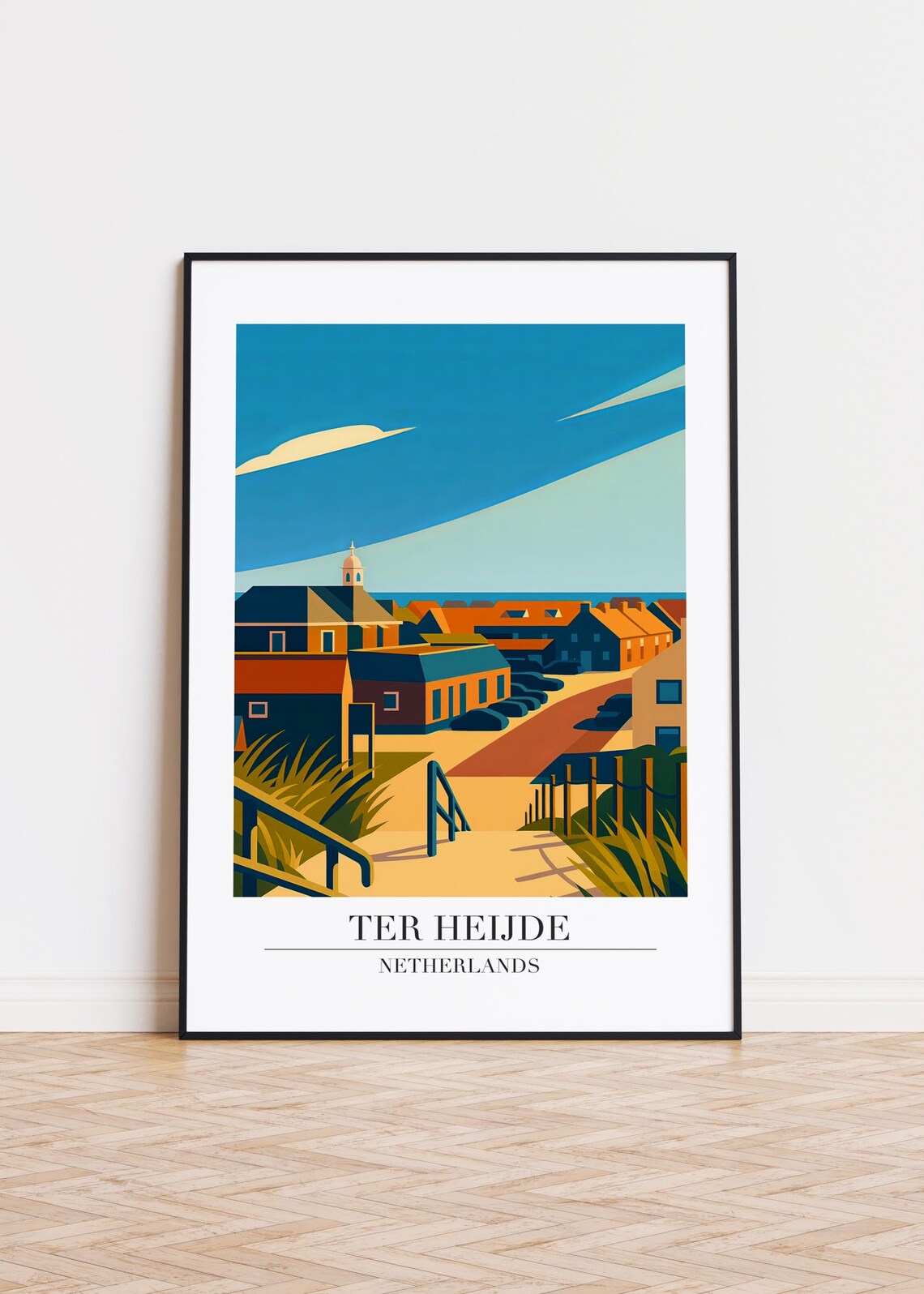 Ter Heijde Netherlands Modern City Poster Print