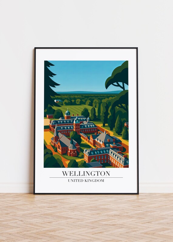 Wellington Poster United Kingdom Illustration Art Print