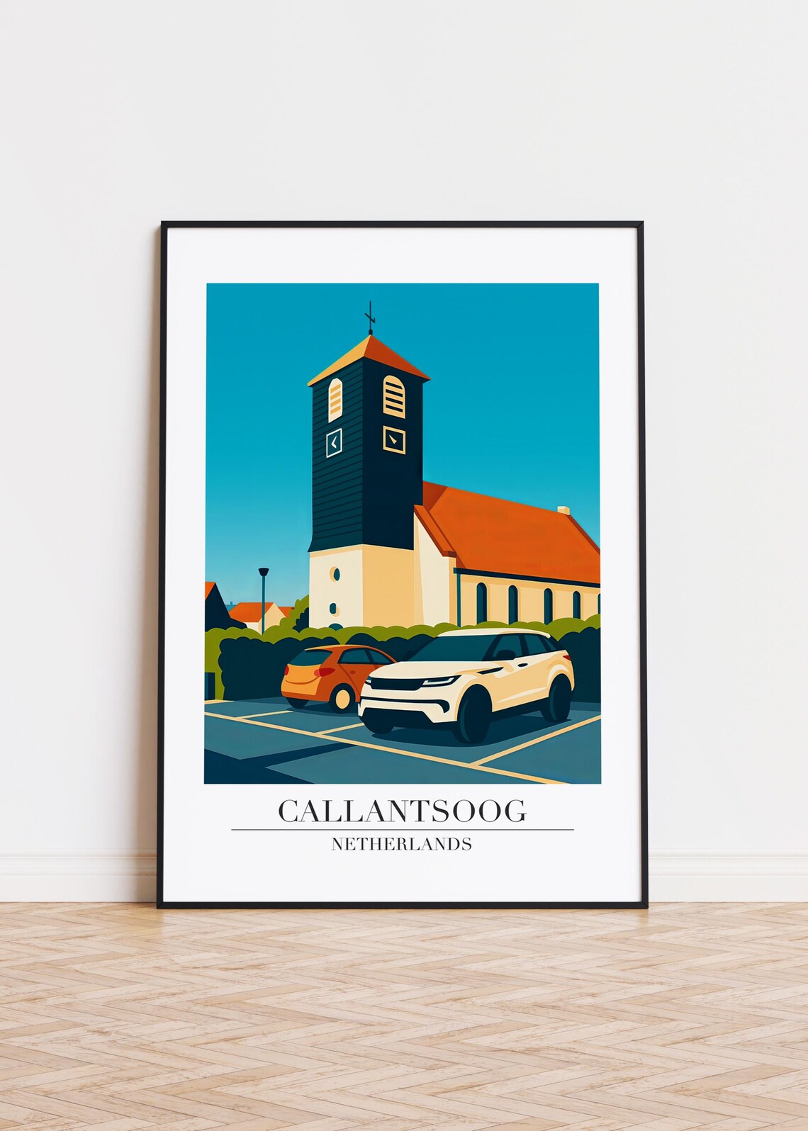 Callantsoog Netherlands Modern City Travel Poster