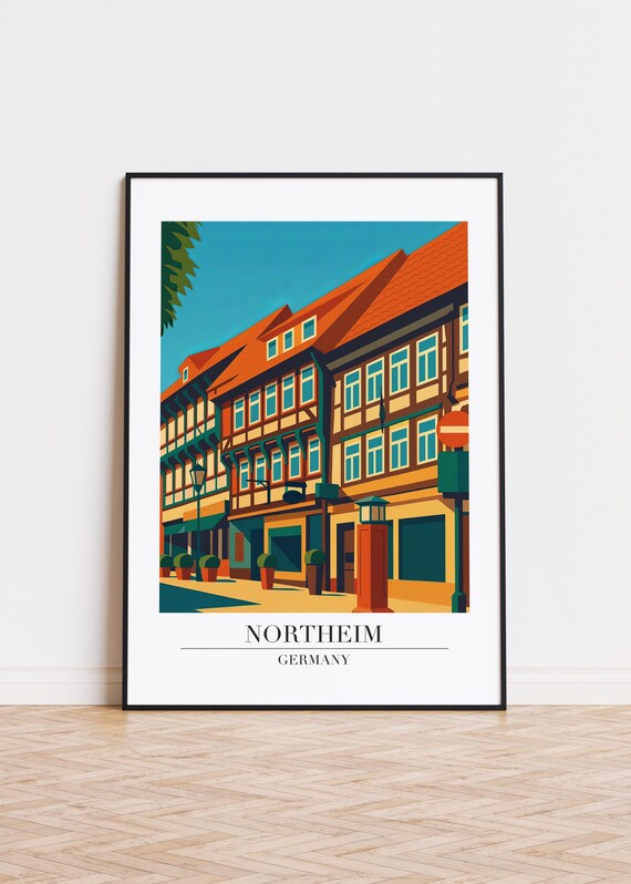 Northeim Germany Poster Minimalist Travel Art Print