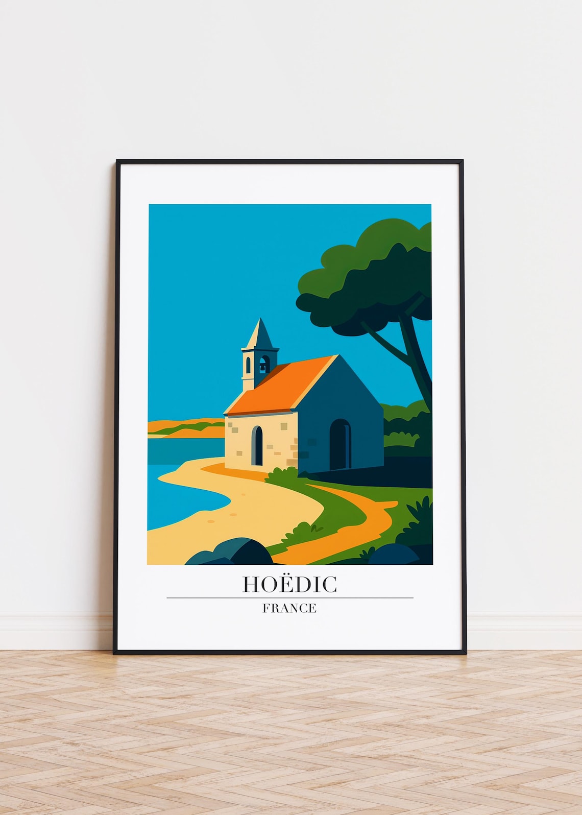 Hodic France Minimalist Travel Poster