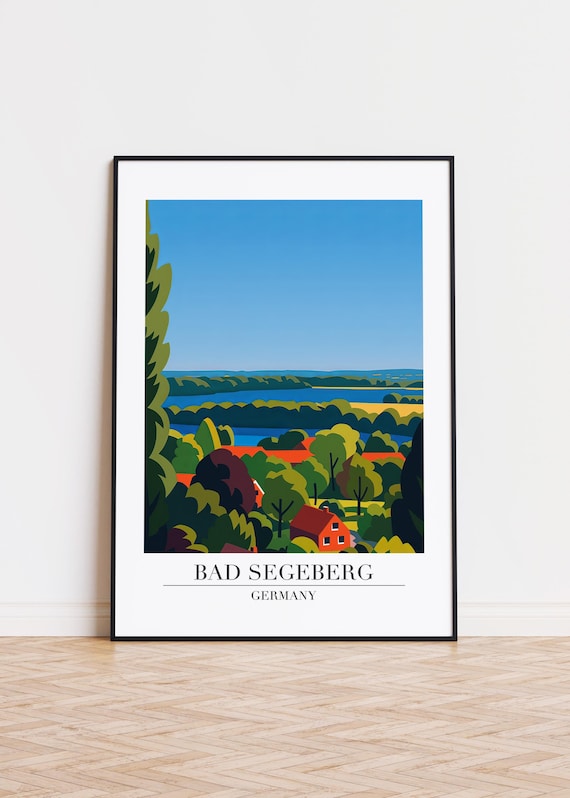 Bad Segeberg Germany Poster City Illustration Art Print