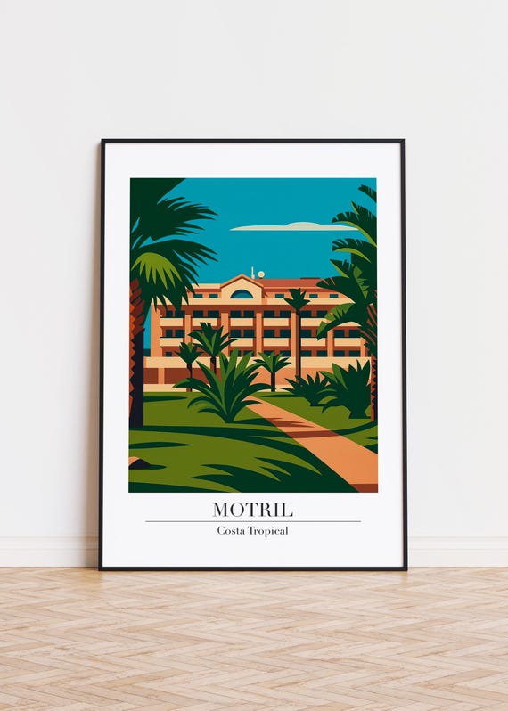 Motril Illustration Art Print Costa Tropical Poster