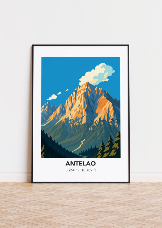 Antelao Mountain Poster Print