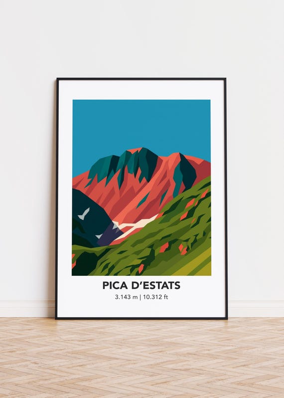 Pica Destats Mountain Art Print Modern Silhouette Poster
