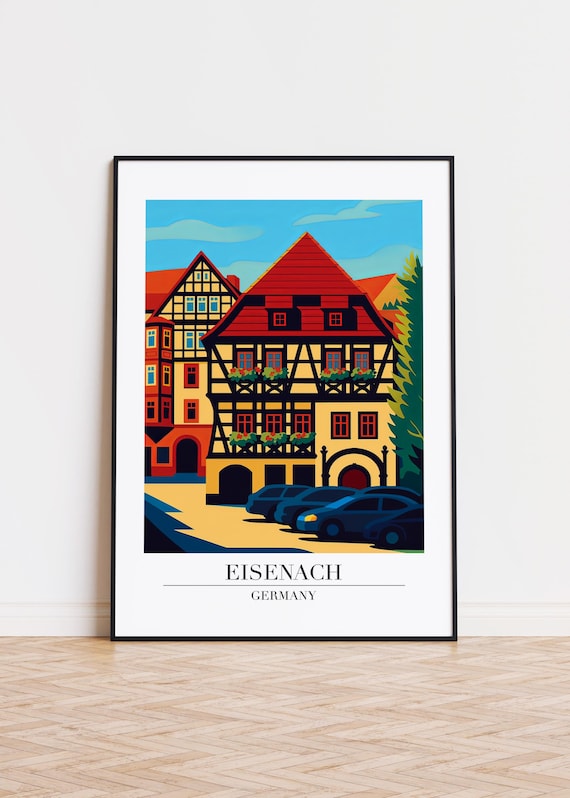 Eisenach Germany Poster City Illustration Art Print