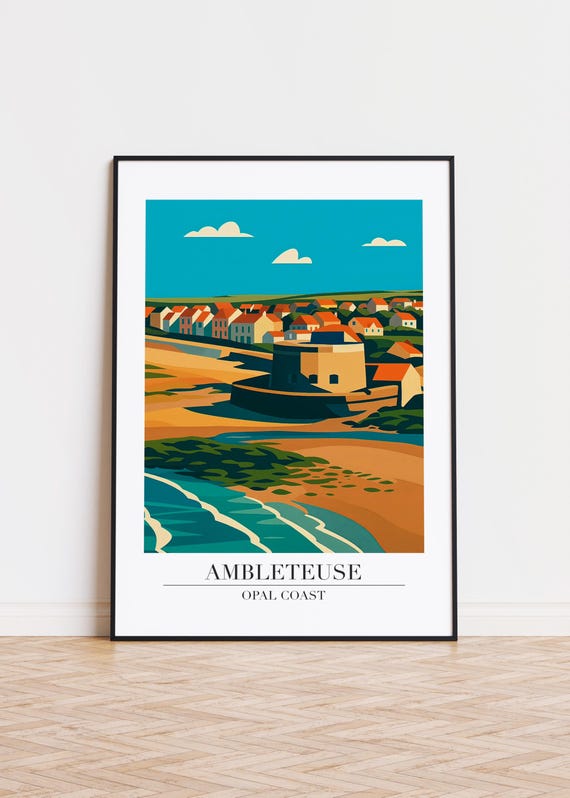 Ambleteuse France Poster City Skyline Art Print