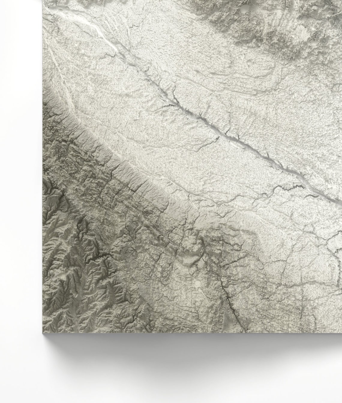 Minnesota State Topographic Relief Vintage Minimalist Map Print - Image 2