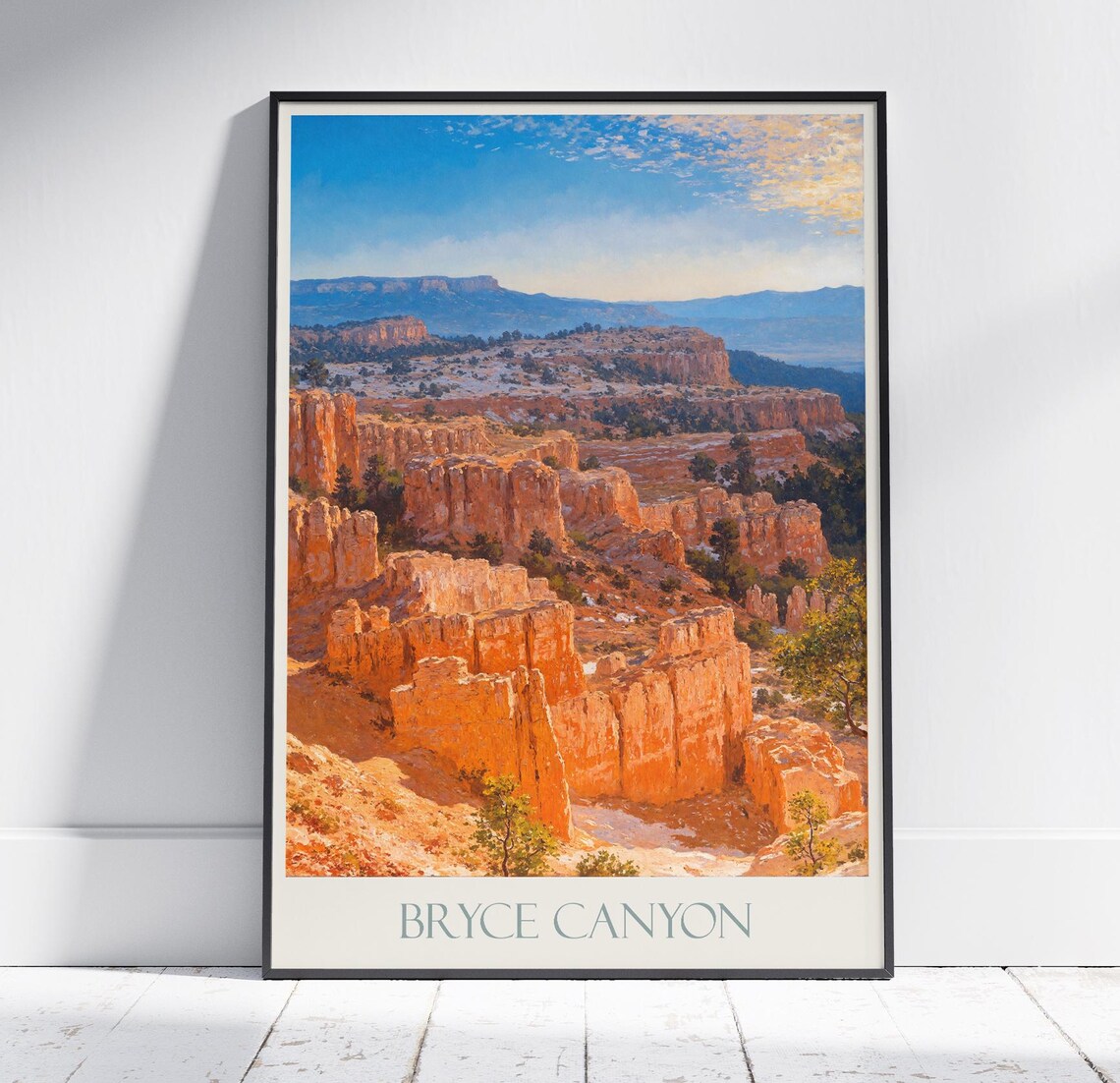 Bryce Canyon Utah Glowing Hoodoos National Park Travel Poster