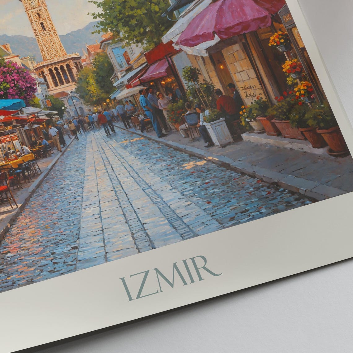 Izmir Travel Print Turkiye Turkey Travel Poster Wall Art Home Decor Gift Personalized Framed - Image 3